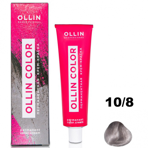 OLLIN COLOR 10/8 светлый блондин жемчужный 60мл Перманентная крем-краска для волос