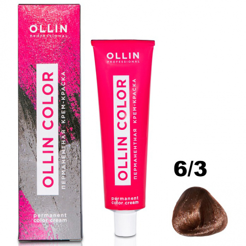 OLLIN COLOR  6/3 темно-русый золотистый 60мл Перманентная крем-краска для волос