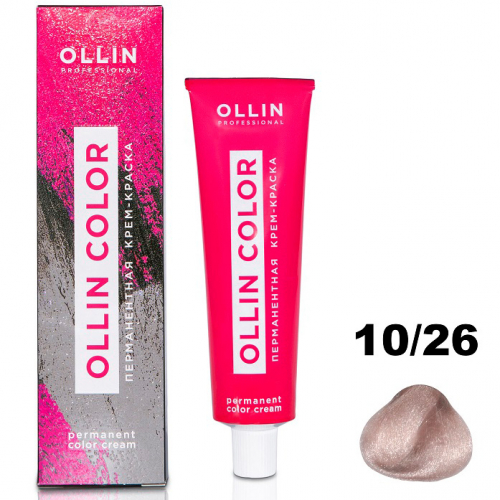 OLLIN COLOR 10/26 светлый блондин розовый 60мл Перманентная крем-краска для волос