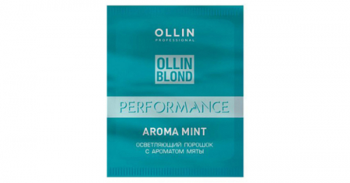 OLLIN BLOND PERFORMANCE Aroma Mint Осветляющий порошок с ароматом мяты 30г