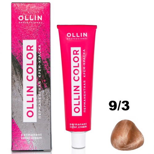 OLLIN COLOR  9/3 блондин золотистый 60мл Перманентная крем-краска для волос