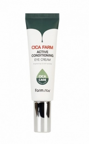 550рКрем для глаз с центеллой азиатской восстанавливающий FARMSTAY Cica Farm Active Conditioning Eye Cream 50мл