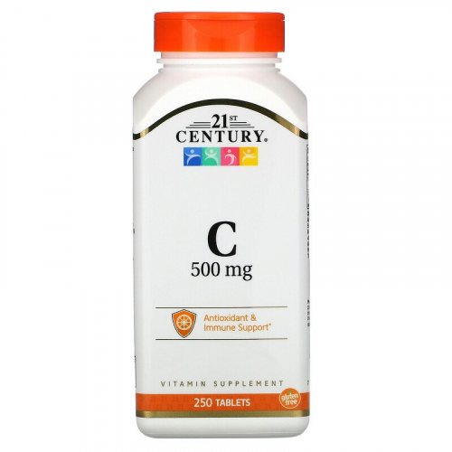 21st Century, Витамин C, 500 мг, таблетки