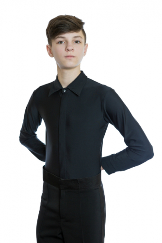 РМ2.1 Рубашка - боди (на молнии), черная