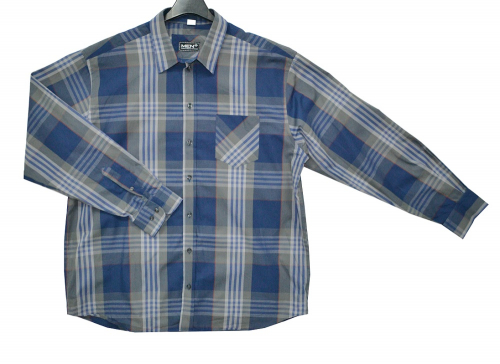 Рубашка Klingel 172104, синий, серый, клетка