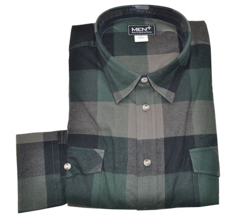 Рубашка Klingel 173094, зеленый, черный, клетка