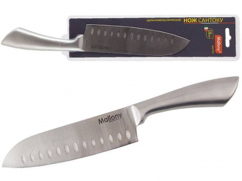 Нож 18см цельнометаллический MAESTRO MAL-01M сантоку арт. 920231