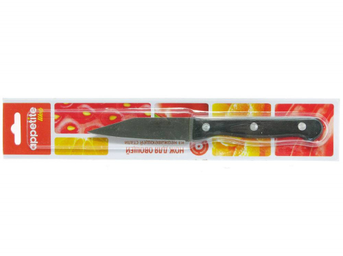 Нож для овощей 7см нерж с пласт ручкой Шеф тм Appetite арт. FK212C-5