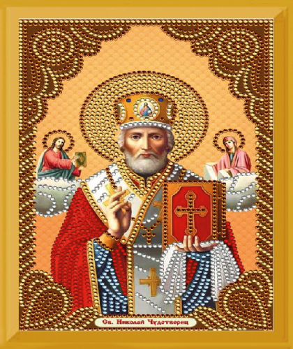 Алмазная мозаика 21х25 Икона Св.Николая Чудотворца