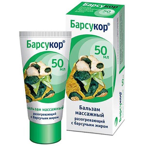 Барсукор бальзам-крем массажный с барсучьим жиром 50 мл