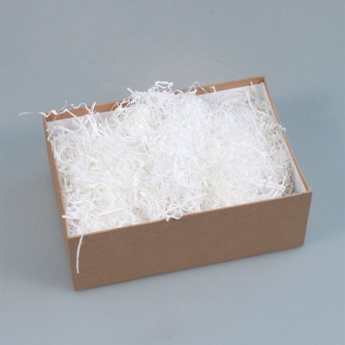 Белый наполнитель для упаковки подарков (стружка из бумаги) 