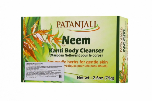 PATANJALI Natural herbal soap Nim Мыло травяное натуральное Ним 75г