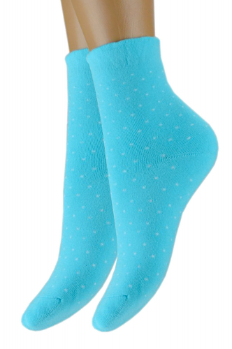 Зимние махровые женские nноски в горошек - Para socks