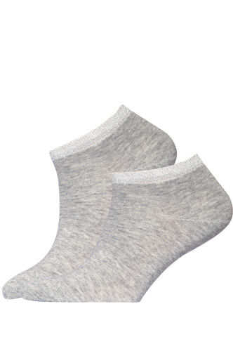 Меланжевые двубортные женские носки - Akos