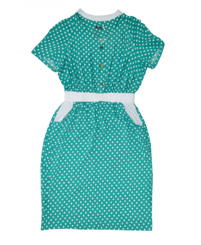 Платье Classic fashion 8894, зеленый, горох
