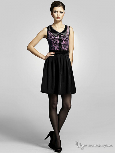 Платье Barlen 1275, черный/розовый