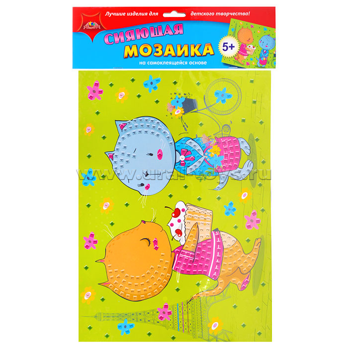 Самокл. сияющая мозаика из мягк. пласт. А3