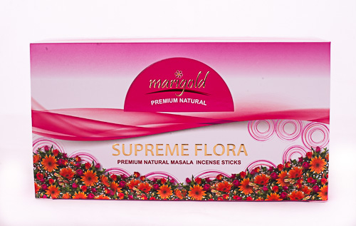 Благовония масала Флора 15гр/Marigold - Natural Incense Sticks - Flora 15GM