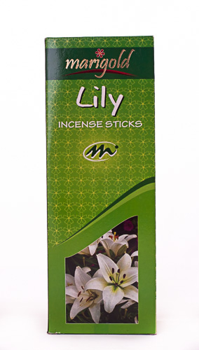 Благовония угольные Лилия15гр/Marigold - Black Incense Sticks - Lily 15GM