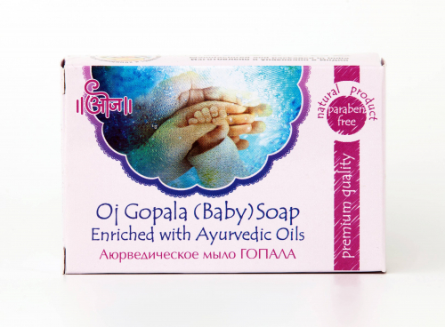 Аюрведическое мыло ГОПАЛА, для детей от 3 месяцев 100гр (Oj Baby Soap)