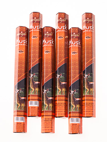 Благовония угольные Муск 15гр /Marigold - Black Incense Sticks - Musk 15GM