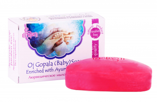 Аюрведическое мыло ГОПАЛА, для детей от 3 месяцев 100гр (Oj Baby Soap)