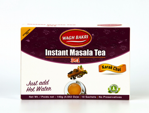 ВАГХ БАКРИ-Растворимый Масала чай 140г(10 пак)/WAGH BAKRI- Masala instant tea 140g