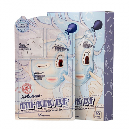 (1 шт.) Elizavecca Anti-Aging EGF Aqua Mask Pack - Трехступенчатая омолаживающая маска для лица 25 мл