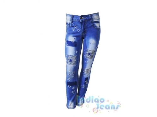 Ультрамодные рваные джинсы для девочек , арт. I33214.