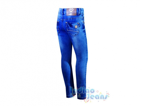  Стильные джинсы-стрейч для девочек,арт. I32212.