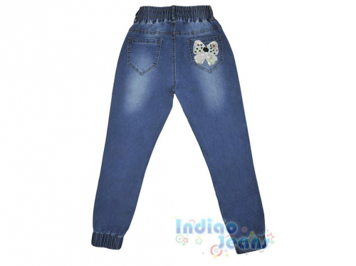  Модные джинсы-джоггеры для девочек,арт. I34540