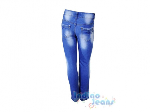  Ультрамодные рваные джинсы для девочек , арт. I33214.