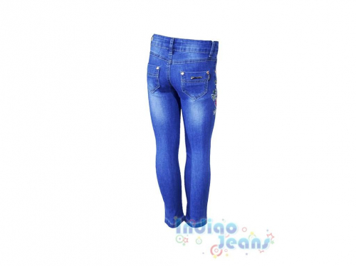  Яркие джинсы со стразами, для девочек, арт. I31736.