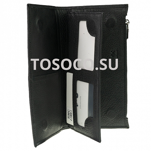 j-1009-1 black кошелек AOSHIKAI натуральная кожа 9х19х2