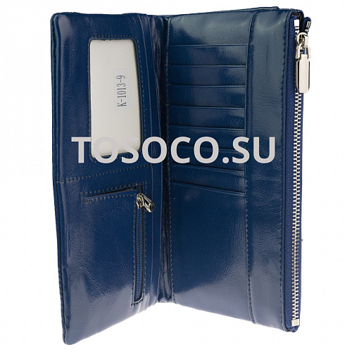 k-1013-9 blue кошелек женский экокожа 9х19х2