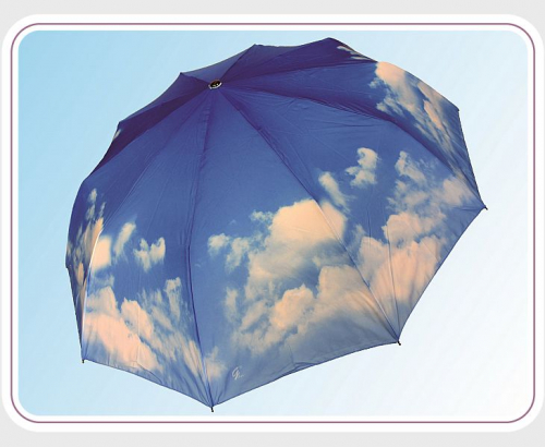 Зонты полиэстер легкие 3 сложения