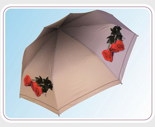 Зонты в 3 сложения (облегченные плоские)