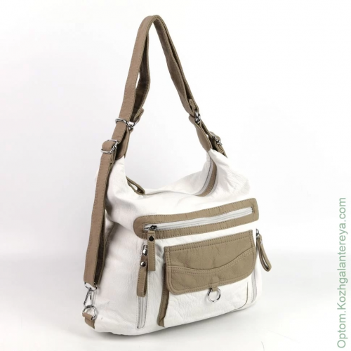 Женская сумка-рюкзак Р152 Вайт/Хаки