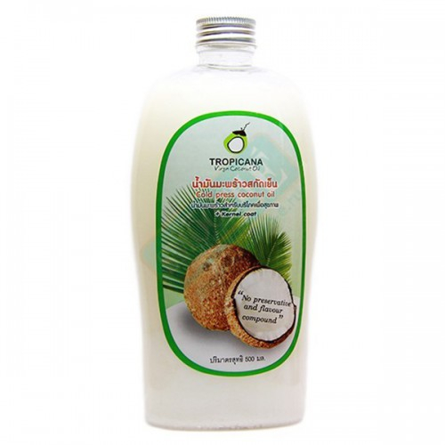 Масло кокосовое косметическое холодного отжима Tropicana 500 мл