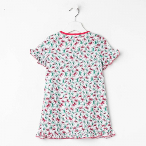 Сорочка для девочки, цвет малиновый, рост 104 см (4г)