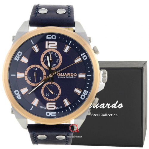Наручные часы Guardo S01006-3.1.8 тёмно-синий