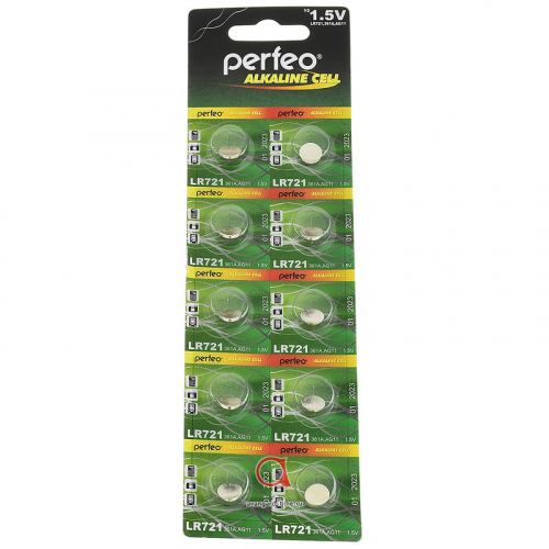 PERFEO LR721/10BL Alkaline Cell 361A AG11 (цена за 1 батарейку)