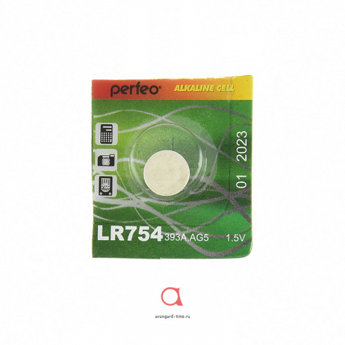 PERFEO LR754/10BL Alkaline Cell 393A AG5 (цена за 1 батарейку)