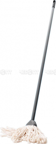 Швабра для пола веревочная с насадкой из хлопка МОП 110 см арт. SV3090 [40] ПЛАСТИК РЕПАБЛИК
