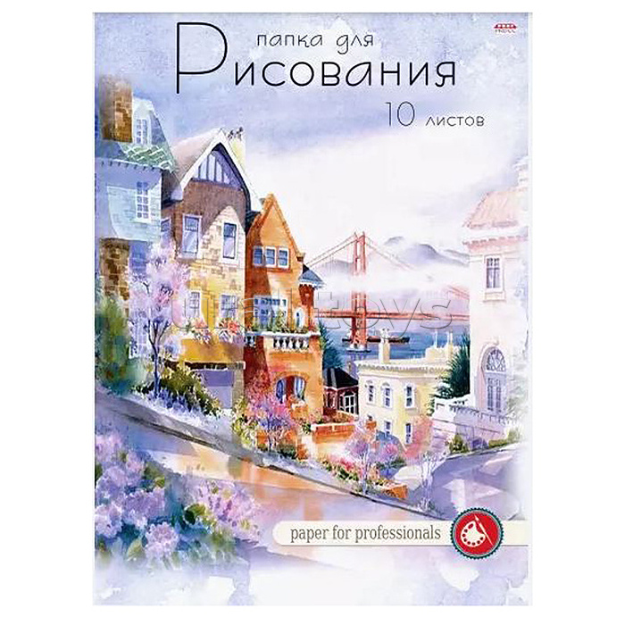 Папка для рисования А4, 10л.