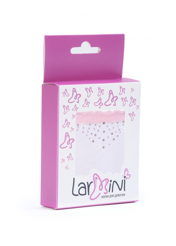 LARMINI Носки LR-S-162805, цвет белый/розовый