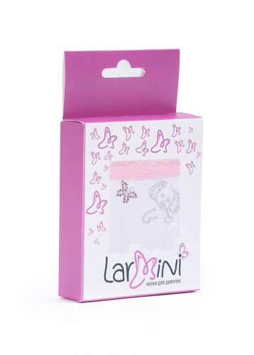 LARMINI Носки LR-S-162878, цвет белый/розовый