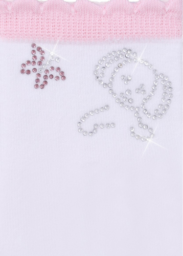 LARMINI Носки LR-S-162878, цвет белый/розовый