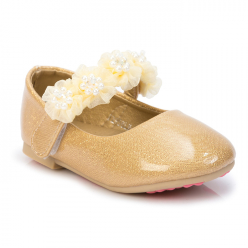 Туфли детские MINAKU, цвет золото, размер 20