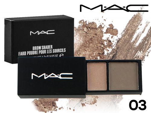 Тени для глаз и бровей Mac Brow Shader, 2 цвета, Тон 03